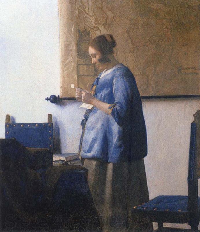 Johannes Vermeer Woman Reading a Letter